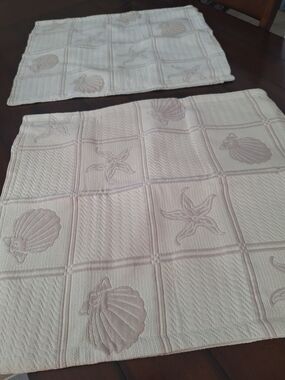 Seaside Embossed Placemat Set - Cream
